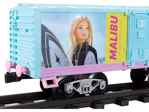 Mattel Barbie Battery Gauge Toy Train Set with Remote