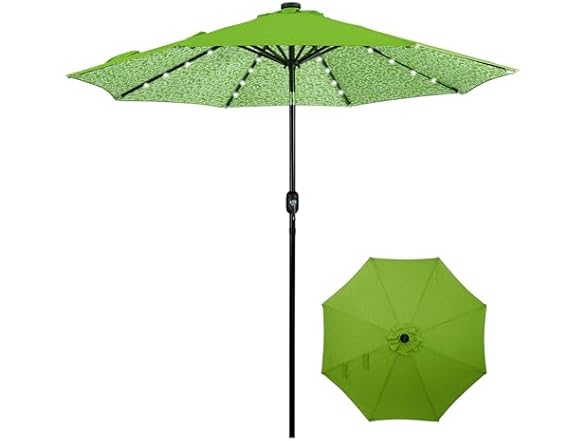 Backyard Expressions 9FT Solar Patio Meadow Green