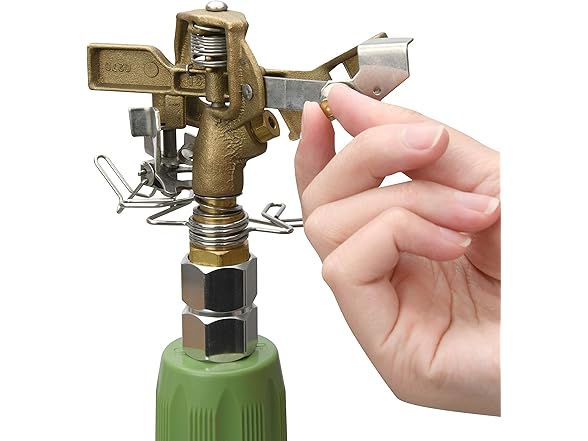 Martha Stewart Heavy-Duty Brass Impulse Sprinkler Tripod