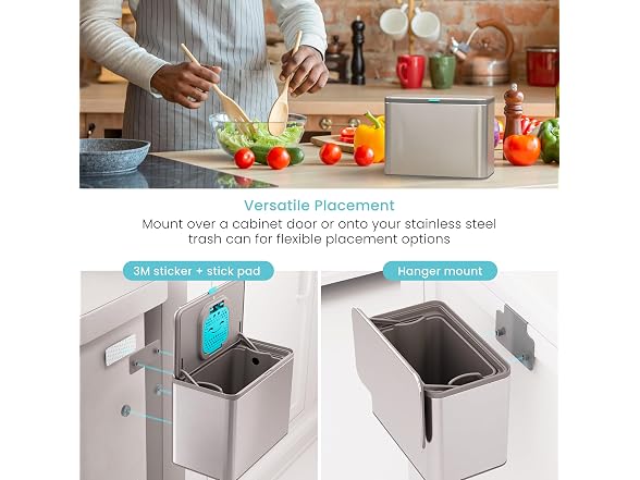 Home Zone Living Kitchen Compost Bin with Attac