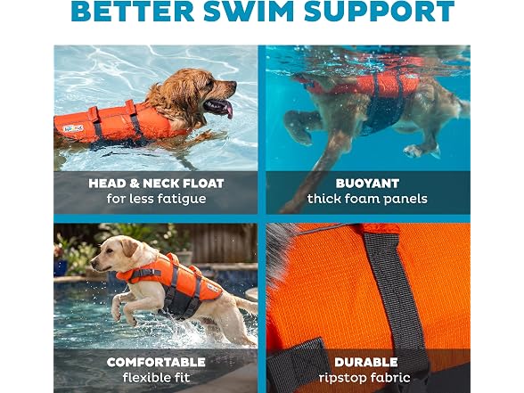 Outward Hound Granby Splash Dog Life Jacket, Life