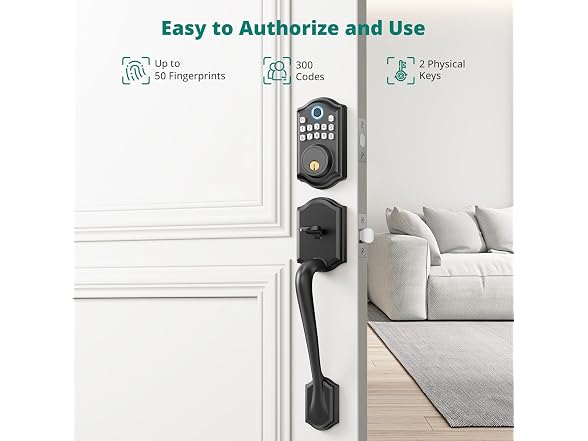 DS10 Keyless Entry Door Lock with Handle Set