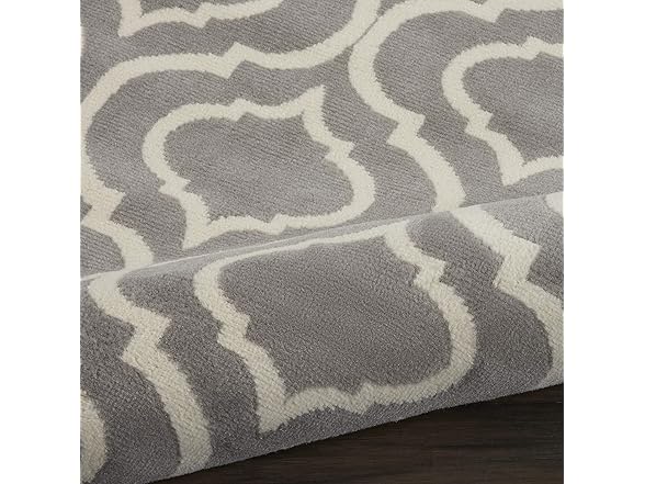 Nourison Jubilant Trellis Grey 7' x 10' Area Rug