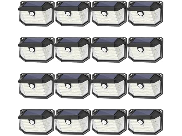 Brightever Solar Outdoor Lights, 16-Pack