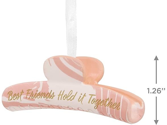 Hallmark Friends Hold It Together Hair Clip Ornament