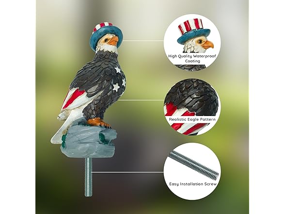 Kayiune Eagle Flag Pole Topper