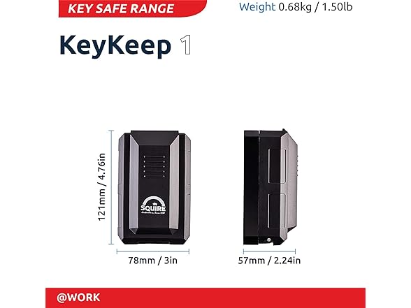 Squire Squire Key Safe Box - 4 Wheel Combinati