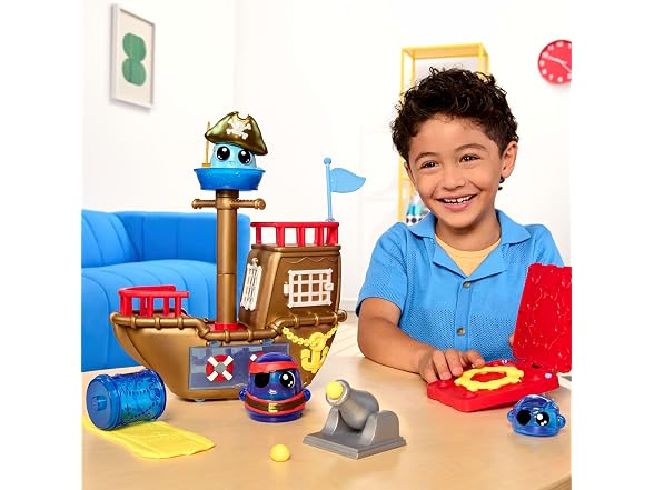 DohKins Pirate Ship Playset & Pirate - Dough Never Dries