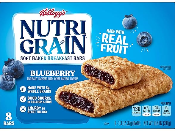 6PK Kellogg's Nutri-Grain Cereal Bars (Blueberry)