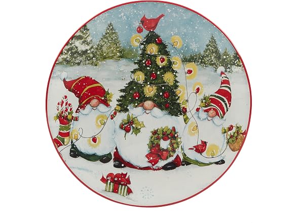 Christmas Gnomes 9" Salad/Dessert Plates