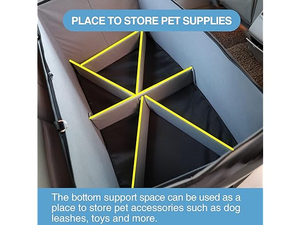 Dog Booster Seat for 2 Small/Medium Dogs