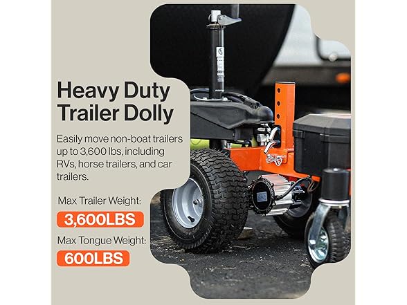 SuperHandy GUO092-VN 4 Wheel Electric Power Dolly