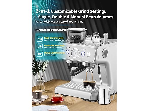 Gevi Espresso Machines with Grinder