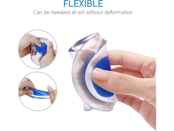 Dr.Pedi Heel Cups for Heel Pain 3 Pairs Gel