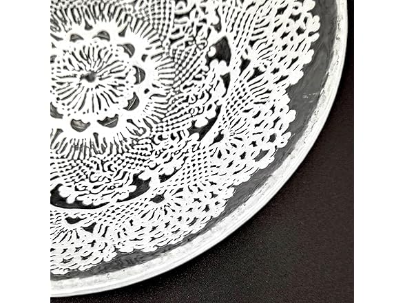 Red Pomegranate LILLE 7" Salad Bowl Clear/White