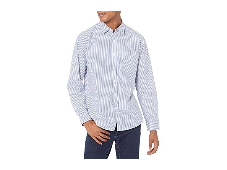 Amazon Essentials Mens LS Casual Poplin Shirt - Gallery 43