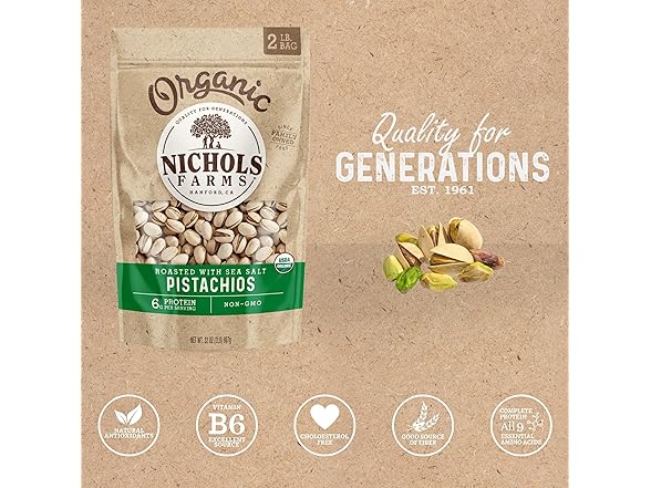 Nichols Farms California Pistachios Roas