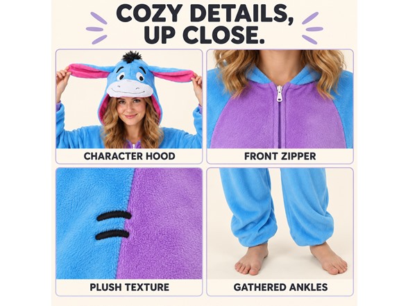 Adult Plush One Piece Animal Pajamas