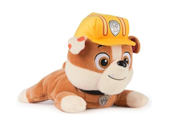 Paw Patrol GUND Rubble Plush Weighted 8”