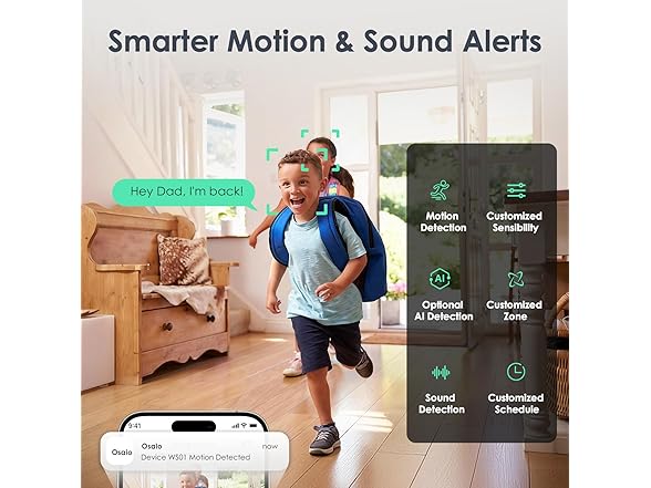 (2 Pack) YOTON Indoor Security Camera | 2.4GHz