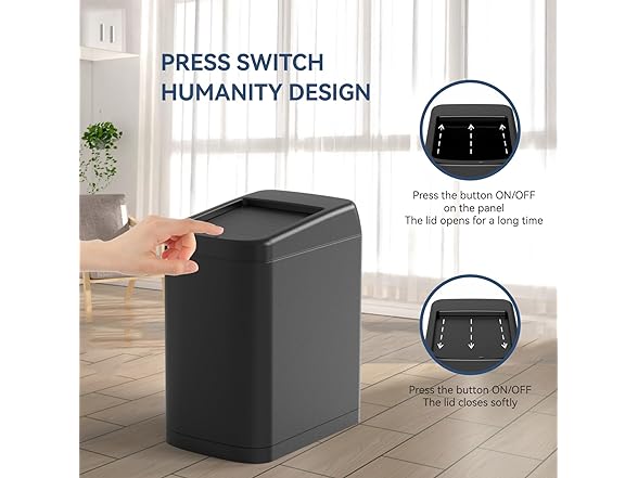 ELLO&ALLO 13 Gallon Sensor Trash Can