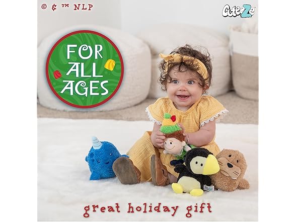 Kids Preferred Elf 4 Pc Cuteeze Plush Set