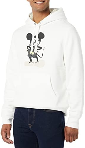 Amazon Essentials Disney | Marvel | Star Wars Men's Sherpa-Lined Pullover Hoodie Sweatshirt, Mickey, Small