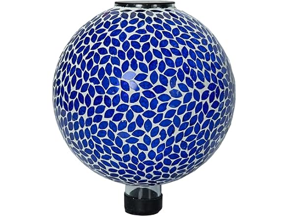 Sunnydaze 10" Solar Lavender Mosaic Globe