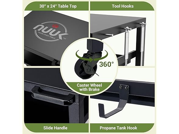 NUUK Outdoor Grill Prep Table 24"x30"
