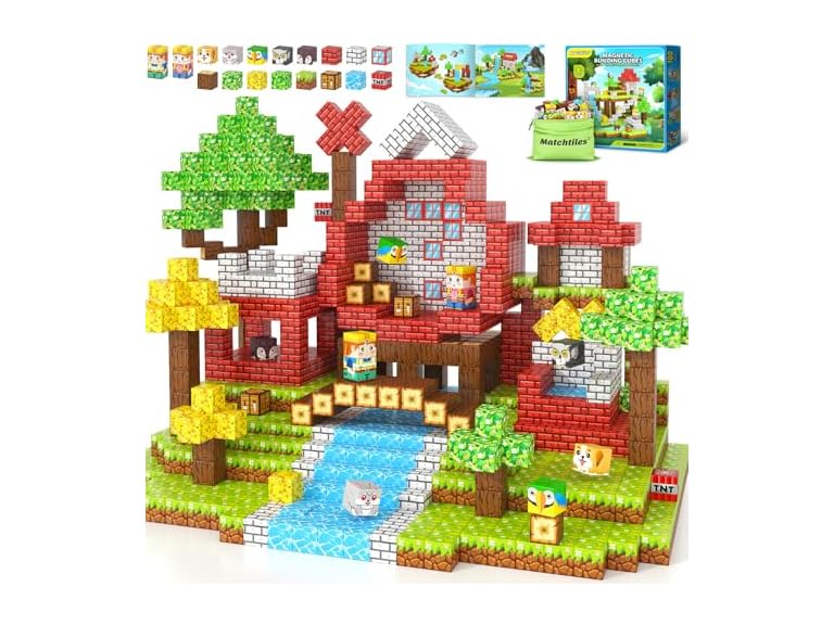 Matchtiles 100 PCS Magnetic Building