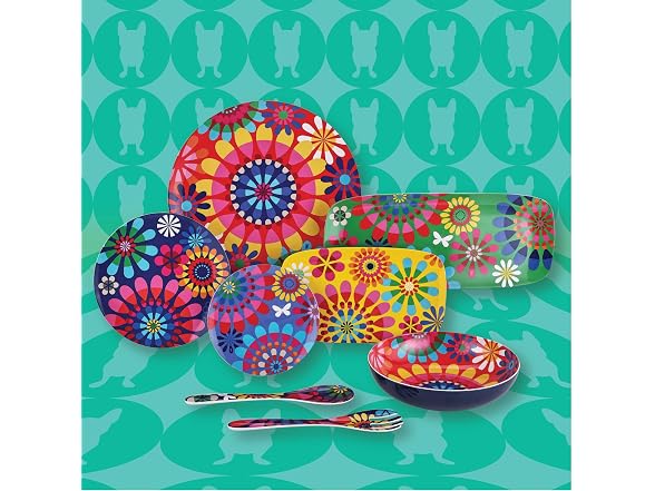 French Bull Plates - 4 Piece Set - 11 inch Festival
