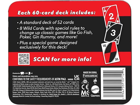 Mattel Games Wild Twists Playing Cards