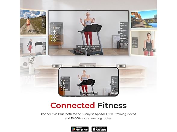 Sunny Health & Fitness Smart Treadmill