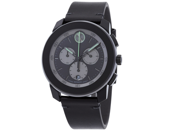 Movado Bold TR90 Chronograph Black Strap Watch