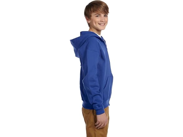 Jerzees Men (L) Youth Oz. NuBlend® Full-Zip Fleece