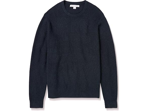 Amazon Essentials Waffle-Knit Sweater, Navy (XS)
