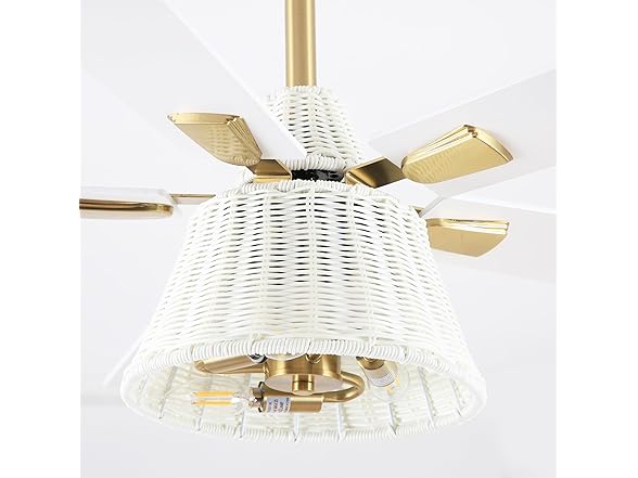 Parrot Uncle F6042 52 Inch Ceiling Fan with Light