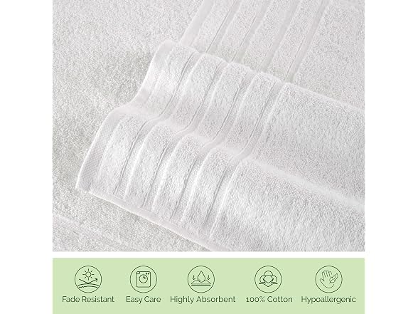 Elegant Comfort 4 Lines Viscose Stripe 6-Pc Set