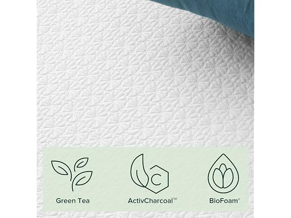 Zinus 8" Green Tea ActivFresh(R) Memory Foam Mattress