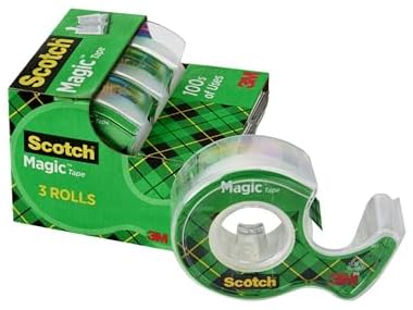 $5.99 Scotch Magic Tape, 3 Rolls (3/4 in x 300 in) dealfomo