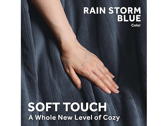 Sunbeam Heated Throw Blue 50x60