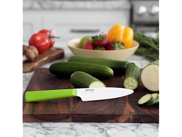 Kyocera 3-PC INNOVATIONwhite Green/White Ceramic Knife Set