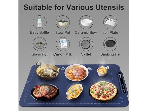 KOURILAND Extra-Large Food Warming Mat