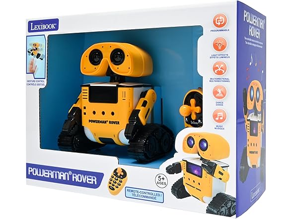 LEXiBOOK, Powerman® Rover, Remote-Controlled Robot