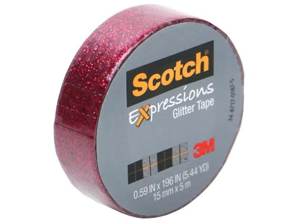 3M Washi Tape Glit HT Pnk .59In