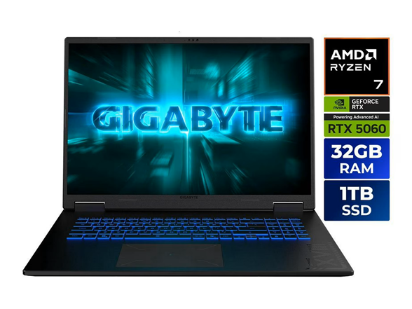 Gigabyte A18 18" Ryzen 7 260 RTX 5060 32GB Laptop