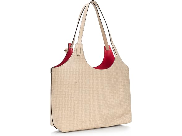 Halston Brooke Calf Magnetic Snap Tote