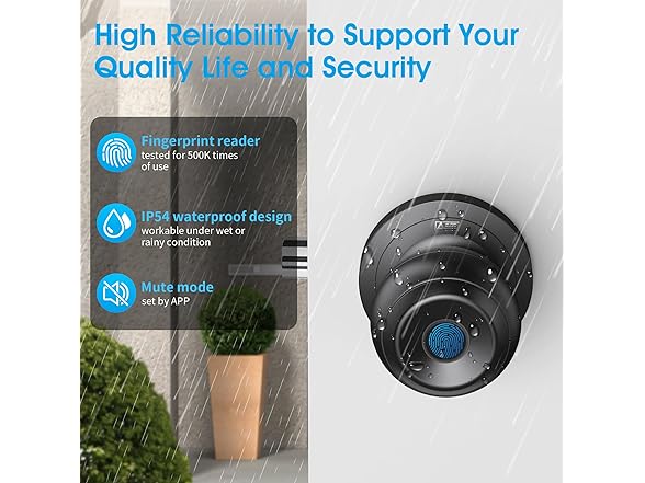 AST Fingerprint Door Knob w/Auto Lock
