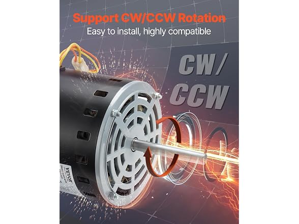 1/2HP Furnace Blower Motor, 208/230V 2.7Amps