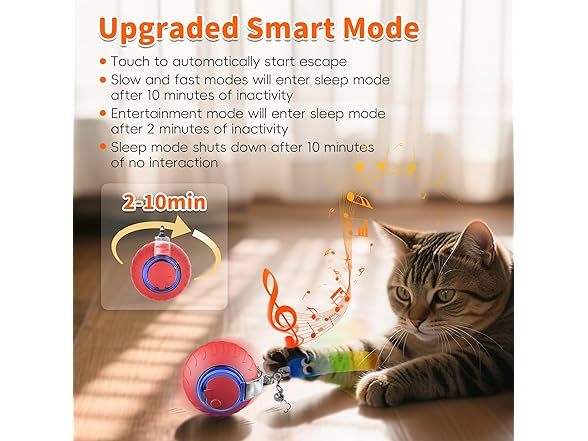 UPSKY Interactive Cat Toy Ball - Automatic